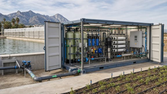 Containerized Irrigation Water Treatment Plant in an illustrative agricultural technology context in Türkiye