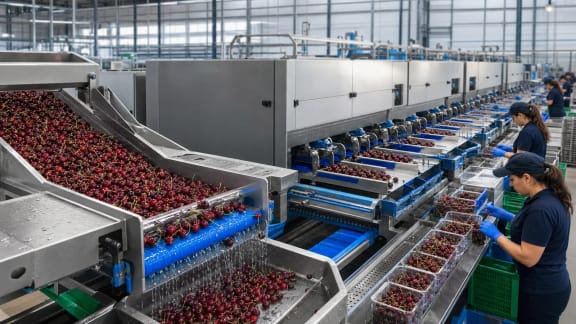 Optical Cherry Grading and Packing Line in an illustrative agricultural technology context in Türkiye
