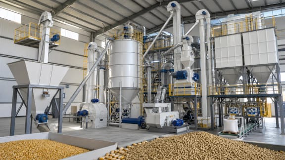 Animal Feed Mill with Grinding, Mixing, Pelleting and Bagging in an illustrative agricultural technology context in Türkiye
