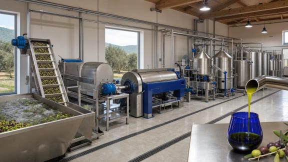 Continuous Olive Oil Extraction and Separation Line in an illustrative agricultural technology context in Türkiye
