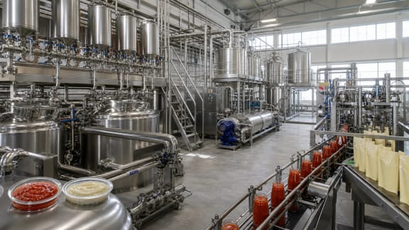 Sauce, Ketchup and Mayonnaise Processing Line in an illustrative agricultural technology context in Türkiye