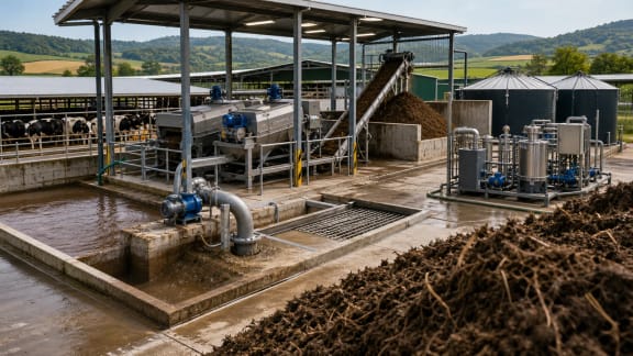Manure Solid-Liquid Separator and Fertilizer Processing System in an illustrative agricultural technology context in Türkiye