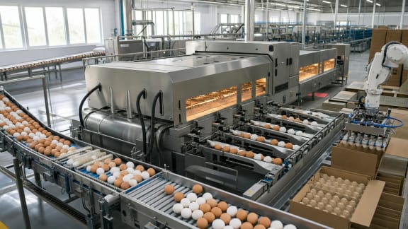Egg Grading, Candling, Coding and Packing Line in an illustrative agricultural technology context in Türkiye