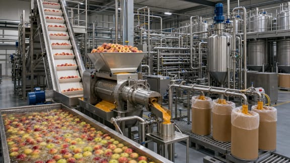 Fruit Puree and Concentrate Processing Line in an illustrative agricultural technology context in Türkiye