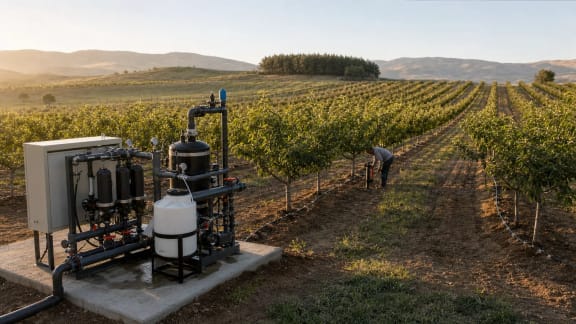 Turnkey Orchard and Vineyard Drip Irrigation System in an illustrative agricultural technology context in Türkiye