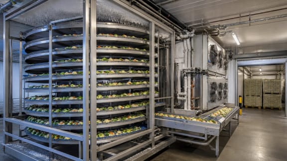 Industrial Spiral Freezer and Cold Storage System in an illustrative agricultural technology context in Türkiye