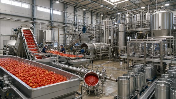 Tomato Paste Processing and Aseptic Filling Line in an illustrative agricultural technology context in Türkiye