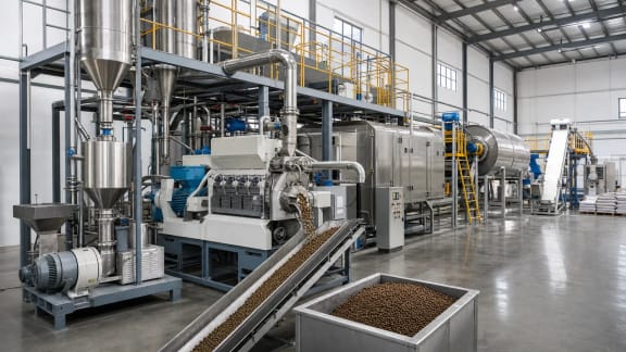 Aquaculture Feed Extrusion and Pellet Production Line in an illustrative agricultural technology context in Türkiye