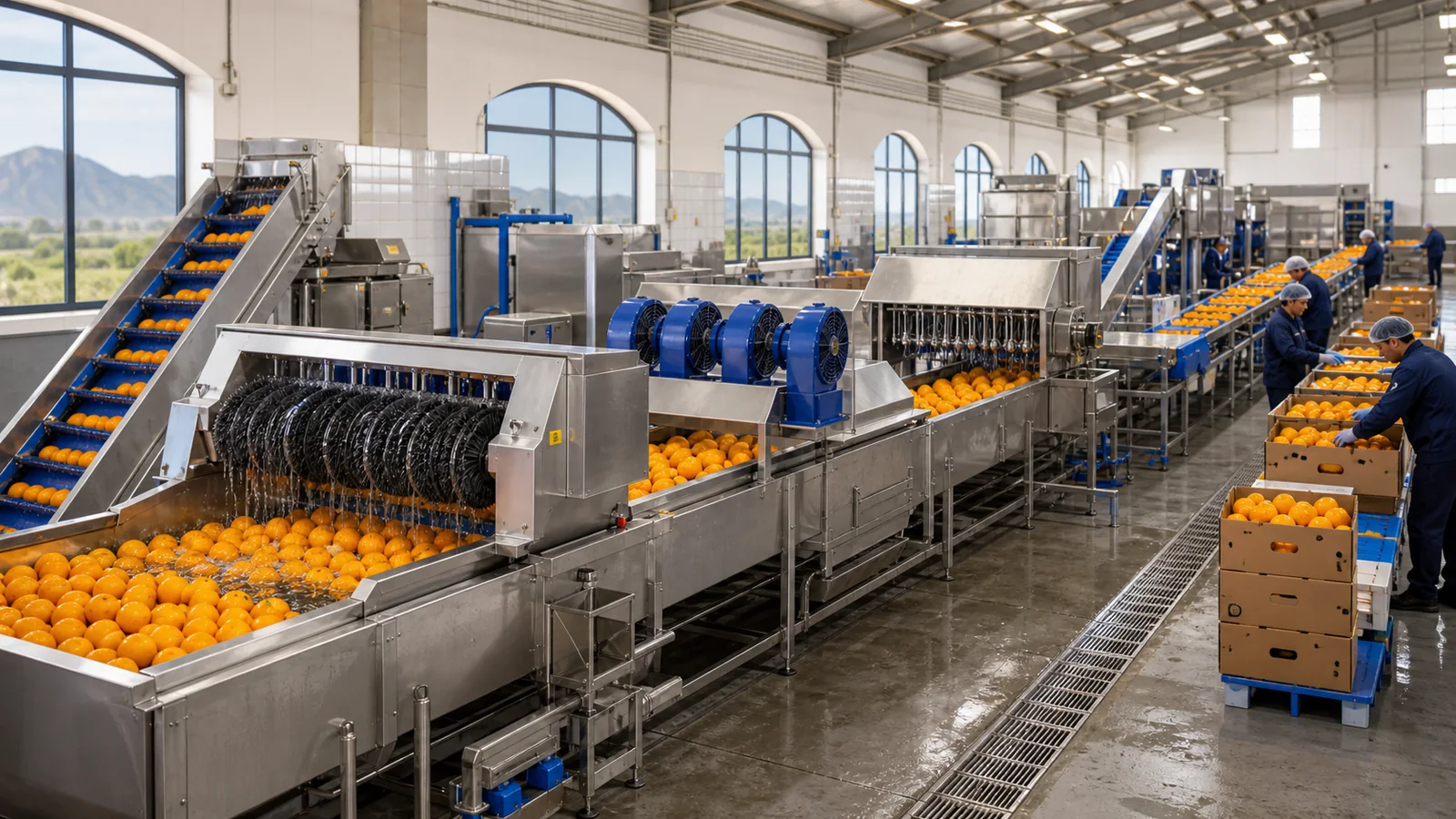 Citrus Washing, Waxing, Grading and Packing Line in an illustrative agricultural technology context in Türkiye