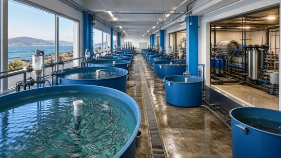 Commercial Fish Hatchery and Larval-Rearing System in an illustrative agricultural technology context in Türkiye