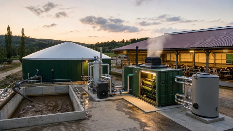Farm-Scale Biogas Plant with Combined Heat and Power in an illustrative agricultural technology context in Türkiye