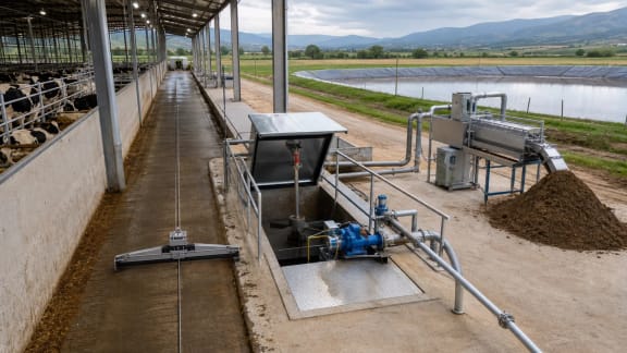 Automatic Manure Scraper, Pumping and Separation System in an illustrative agricultural technology context in Türkiye